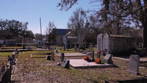 Engel-Bewacht-Das-Friedhofsgelände-In-Bay-Saint-Louis,-Mississippi