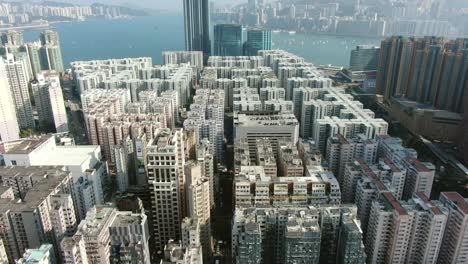 Aerial-view-of-Hong-Kong-Whampoa-area-residential-buildings