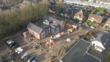 Aerial-of-new-homes-being-build-on-construction-site