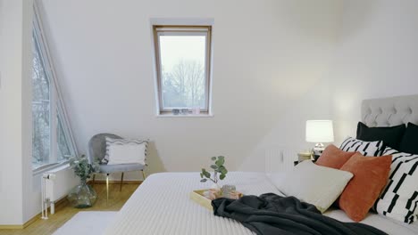 Motion-controlled-shot-of-a-home-staging-bedroom