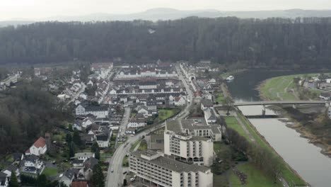 Die-Barockkurstadt-Bad-Karlshafen-Liegt-An-Der-Weser-Bei-Holzminden-Und-Höxter-In-Nordhessen,-Deutschland