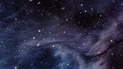 Nebelwolken-Bewegen-Sich-Mit-Sternen-Im-Großen-Universum