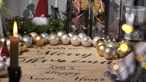 Decorations-of-Christmas,-holiday-season-concept