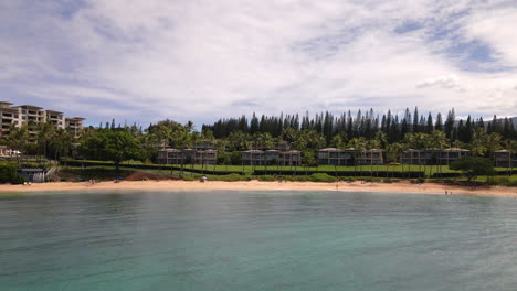 Malerische-Luftaufnahme-Auf-Napili-Bay-Paradise-Beach-Auf-Der-Insel-Maui,-Hawaii,-Usa