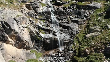 Aerial-views-of-waterfalls-in-Aosta-Valley