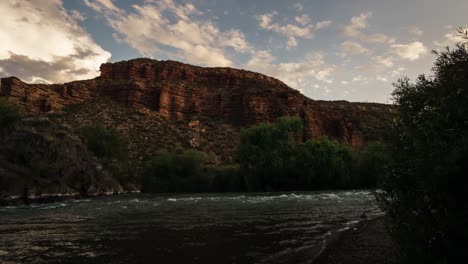 Time-lapse-of-Atuel-Canyon,-Argentina-during-sunset