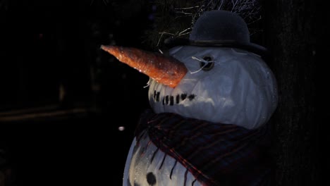 The-snowman-is-illuminated-in-the-dark
