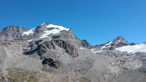 Vistas-Aéreas-Del-Glaciar-Del-Valle-De-Aosta