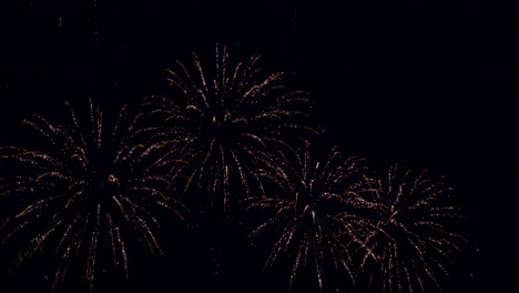Colorful-vibrant-fireworks-illuminate-dark-sky-background-for-celebration