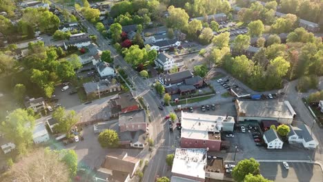 Downtown-Fishkill-in-New-York's-Hudson-Valley-is-shown-in-this-1080-aerial-footage