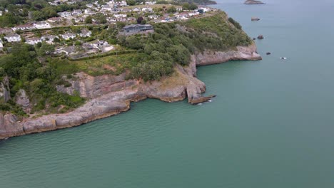 Beautiful-Aerial-View-Above-Torquay-Coastal-Town-in-England