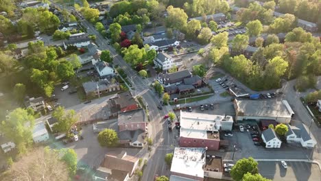 Downtown-Fishkill-in-New-York's-Hudson-Valley-is-shown-in-this-4K-aerial-footage
