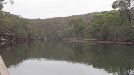 Eine-Kleine-Lagune-Im-Royal-Nationalpark-Sydney-Australien