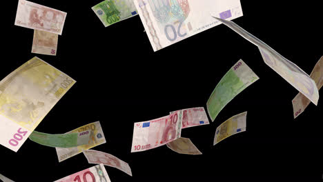 Fallende-Euro-banknoten-Mit-Alphakanal-In-4k-Loopable-Geld-Transparenter-Hintergrund-Uhd-Apple-Pro-Res-4:4:4