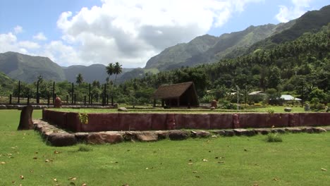 Cultural-centre,-Taipivai,-Nuku-Hiva,-Marquesas-islands,-French-Polynesia