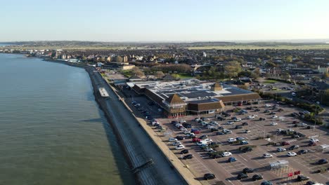 Drone-view-of-Tescos-super-store-in-Sheerness-Kent-UK