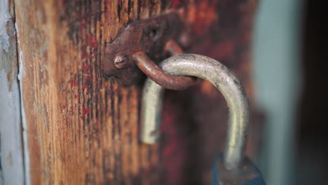 Detail-macro-shot-of-an-old-rusty-lock
