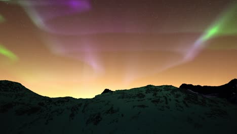 dark-and-cold-peaks-of-ice-mountains-against-aurora-background
