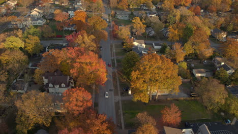Aerial-of-nice-neighborhood-in-Kirkwood-in-St