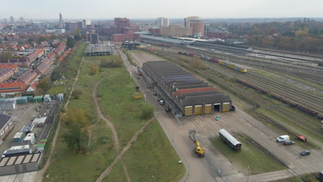 Aerial-of-old-workshops-near-train-station