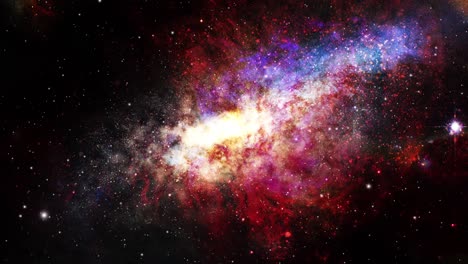 The-galaxy-rotates-inside-the-cloud-nebula,-the-universe