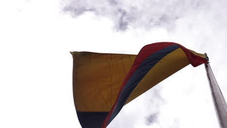 Flag-Waving-in-Wind-in-Bogota-Colombia