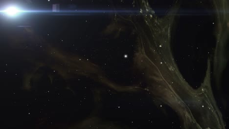 nebula-clouds-in-a-dark-universe-and-a-bright-star