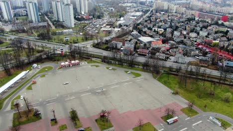 Aerial-Big-Empty-Parking-Lot-Lockdown-4K