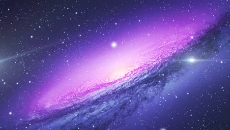 Eine-Galaxie-Mit-Hellviolettem-Licht-Mitten-Im-Universum