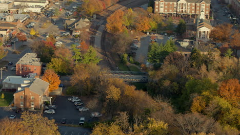 Aerial-view-of-downtown-Kirkwood-in-St
