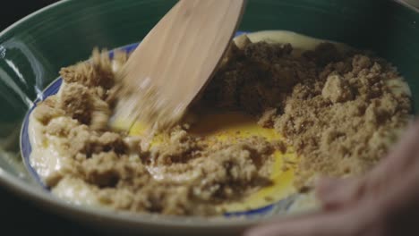 Adding-A-Cup-Of-Brown-Sugar-To-Cookie-Batter---close-up