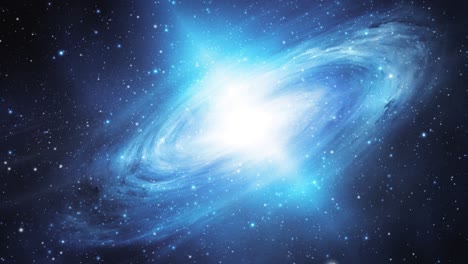Una-Galaxia-Espiral-Con-Luz-Brillante-En-El-Medio-Moviéndose-En-El-Universo