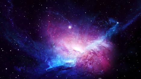Una-Galaxia-En-Forma-De-Flor-Que-Se-Mueve-En-El-Universo-Con-Estrellas-A-Su-Alrededor