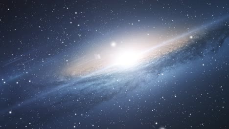 Galaxia-Que-Brilla-Intensamente-En-El-Universo