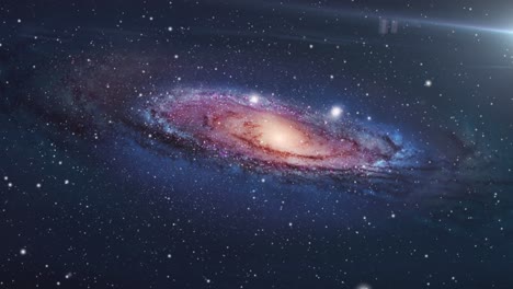 a-spiral-galaxy-moving-in-the-universe