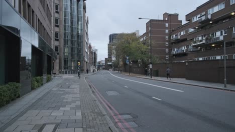Dark-empty-road-in-central-London-due-to-coronavirus-Lockdown-measures