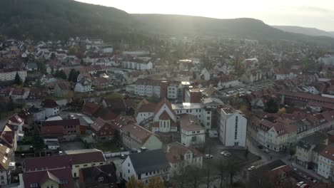 Drone-Aerial-of-the-Heilbad-Heiligenstadt