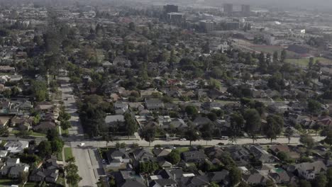 Burbank-City-Wohngegend,-Kalifornien,-Luftbild