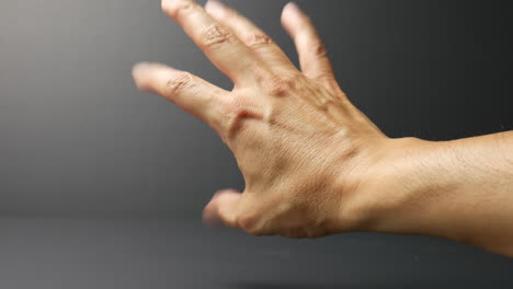 Menschliche-Hand,-Bewegende-Finger,-Bewegung-Des-Menschlichen-Körpers,-Illustration,-Geste,-Zählen,-Handfläche,-Daumenkommunikation,-Bildung,-Gestikulieren