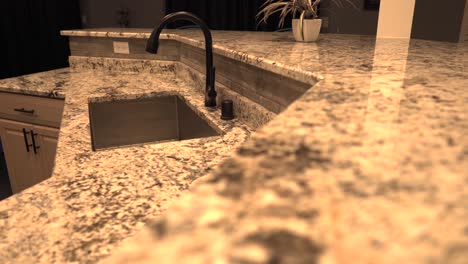 Kitchen-countertops-in-slow-motion-prospective-view