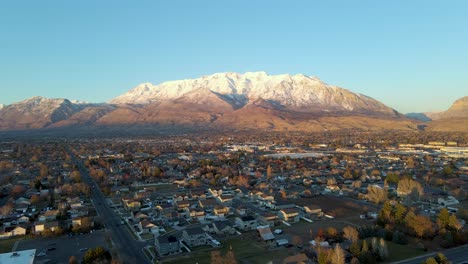 Snow-Capped-Mount-Timpangos---Iconic-Landmark-in-Utah-County