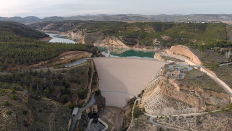 Huge-Epic-Reservoir-holds-back-Massive-Lake-Waters-in-Spain-Drone-Aerial