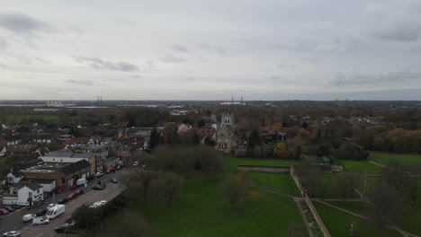 Waltham-Abbey-Town-Centre-pov--Essex-drone-footage