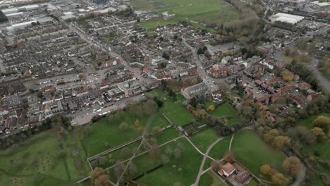 Waltham-Abtei-Essex-High-Point-Of-View-4k-Luftaufnahmen