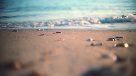 Sandy-beach-with-blurred-background-and-foreground-using-a-vintage-lens