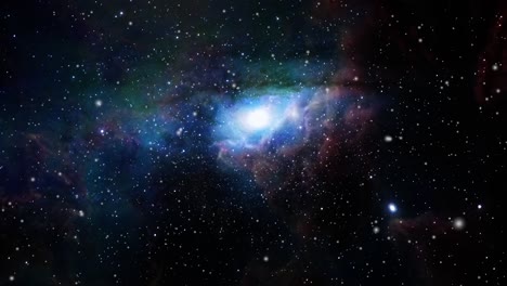 Una-Galaxia-Moviéndose-En-El-Universo-Oscuro