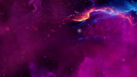 La-Superficie-De-La-Nube-Nebulosa-Roja-En-El-Universo