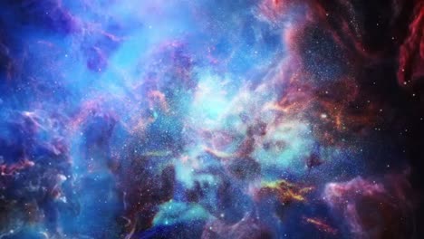 Superficie-De-La-Nube-Nebulosa,-Punto-De-Vista-Del-Universo
