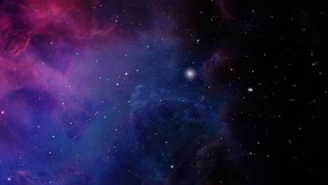 La-Formación-De-Nubes-Nebulosas-Moviéndose-En-El-Universo-Vacío,-Espacio