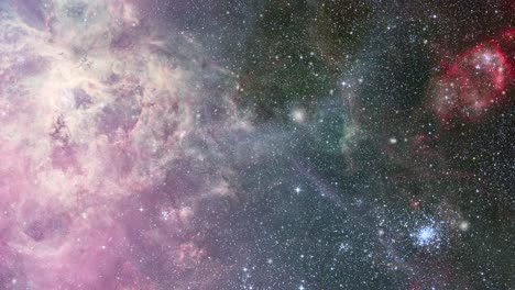 Nubes-Nebulosas-Brillantes-En-El-Gran-Universo,-Espacio